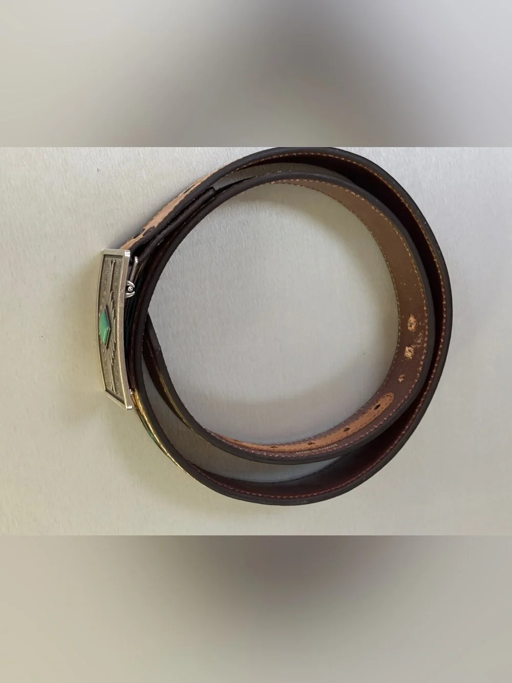 Ariat Brown Genuine Leather Belt with buckle L